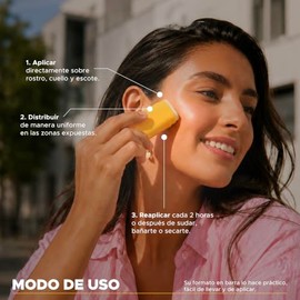 FOTOSUN UV 100 Solar Stick FPS 50 – Protector Solar Facial en Barra con Protección UVA/UVB y Luz Azul, Bloqueador Solar Portátil de Fácil Aplicación p