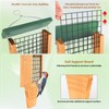 Gbekery Wooden Suet Bird Feeder for Outside Hanging, Woodpecker Suet