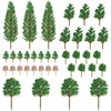 Jortmrd Pack of 38 Model Building Trees, Miniature Model Trees,