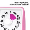 Baby Pink Visual Timer - 60 Min Countdown, Silent, Loud