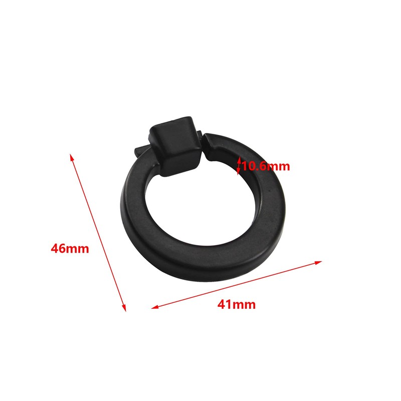 Zerniple Solid Aluminum Alloy Flush Ring Pull Cupboard Handle Invisible