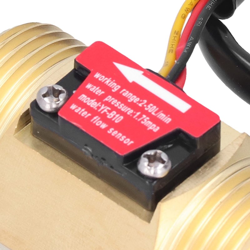 Water Sensor Meter Flowmeter 1.3in Brass Male Thread Swimming Pool