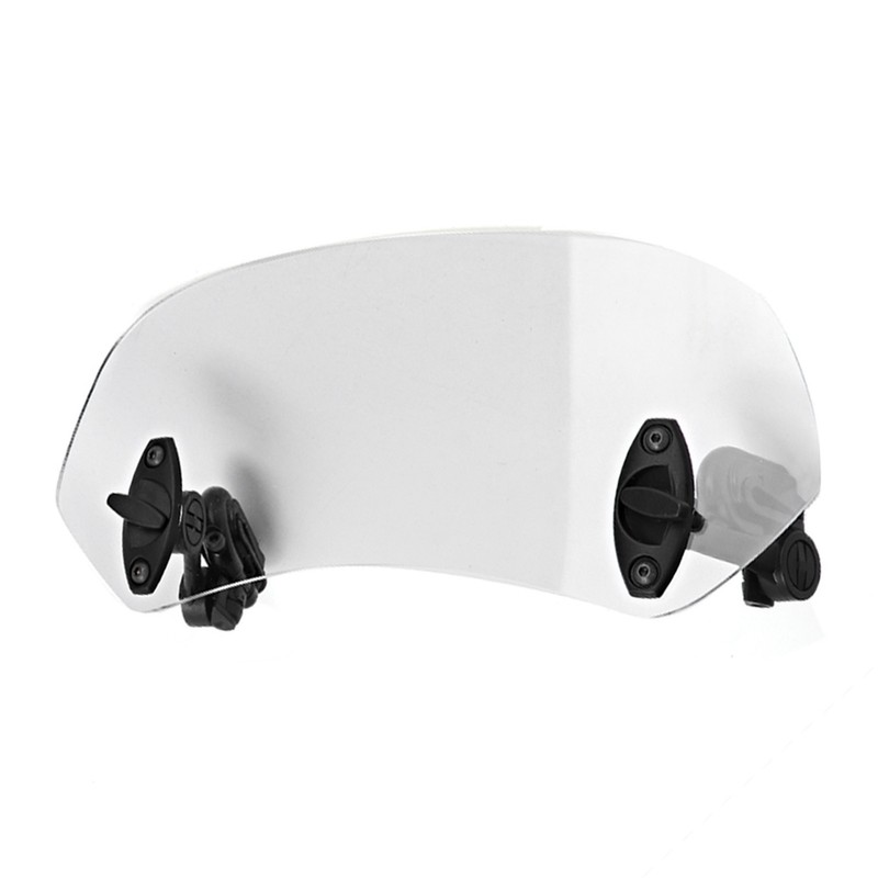 Universal Motorcycle Adjustable Clip On Windscreen Wind Deflector Windshield Accessories