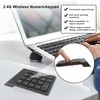 Wireless Numeric Keypad 2.4G Portable Ergonomic Mini Numpad with USB