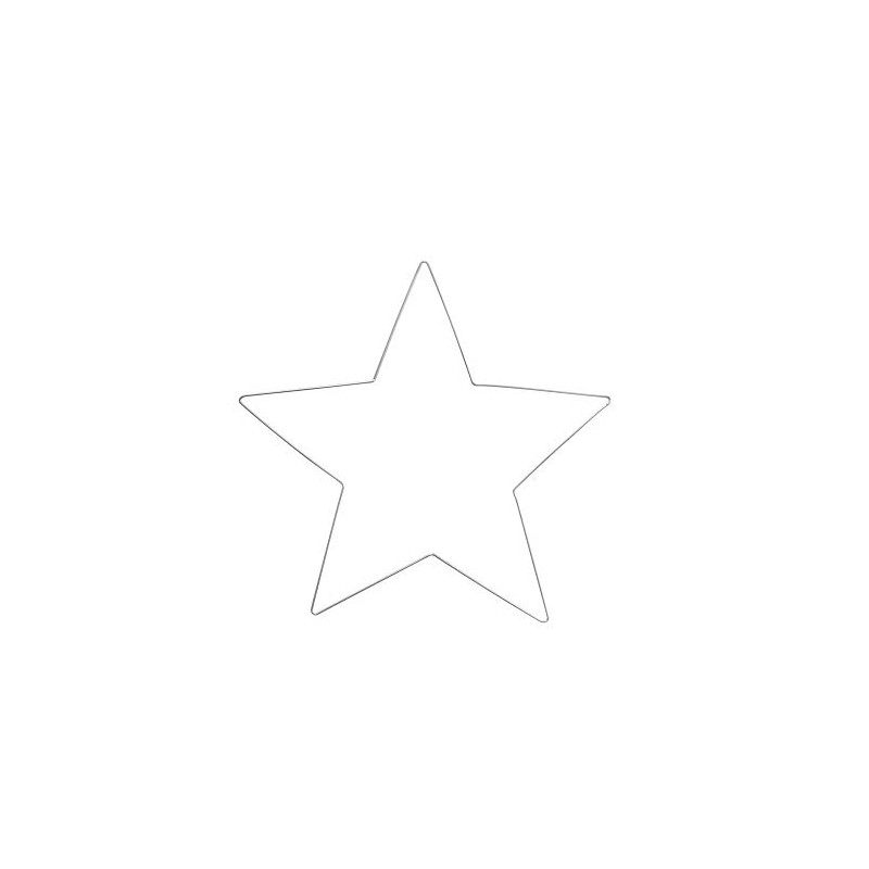 Medium 30cm Wire Christmas Star to Decorate - Adults Crafts