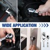 WORKPRO 2-Piece Stubby Handle Ratchet Set with 14 Accessories, 1/4"