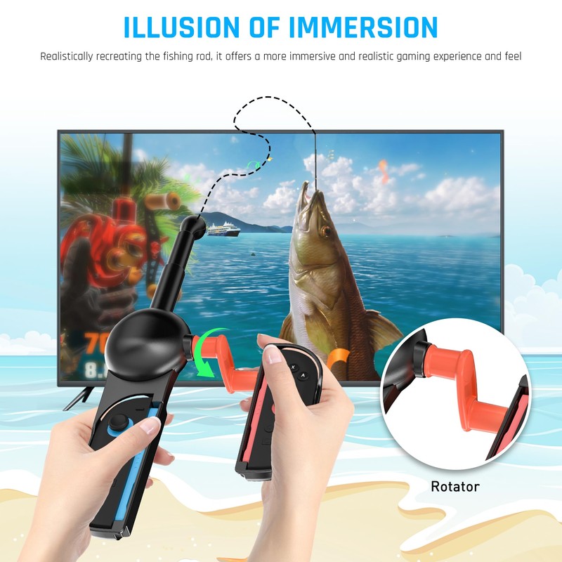 RHOTALL fishing rod for Switch 2