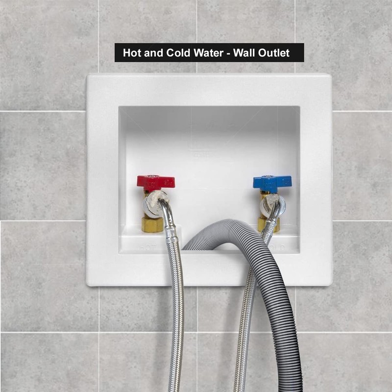 Everflow 2586-2 Washing Machine Hose With 90 Degree Elbow, for