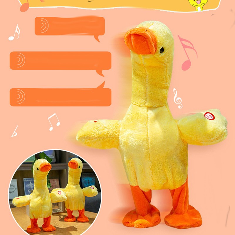 Electric Duck Plush Toy Multifunctional Sing Talk Cute Soft Comfortable
