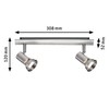 Paulmann 66699 Spotlight Teja max 2x10W GU10 Nickel 230V Metal,