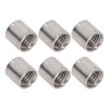 50Pcs Coupling Nut Round 304 Stainless Steel Rod Connector Nut