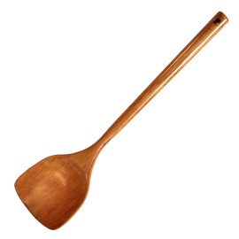 FJNATINH Wooden Spatula with Long Handle for Cooking Kitchen Cookware