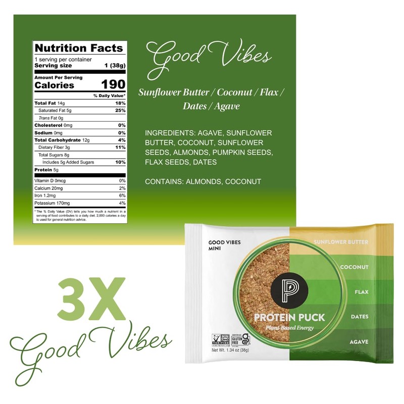 Protein Puck Vegan Plant based Protein Bar – Natural Healthy