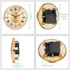 Hicarer 4.3 Inch/ 110 mm Quartz Clock Insert, Gold Trim,