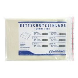 BETTSCHUTZEINLAGE Rubber 90 x 200 cm Cream Pack of 1