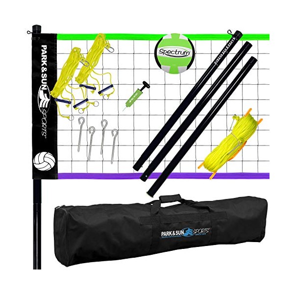 Park & Sun Spiker Sport SL Complete Portable Outdoor Volleyball