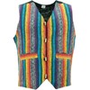 LOUDelephant Brushed Cotton Waistcoat - Rainbow (X-Large)