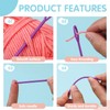 UOOU 67 PCS Plastic Needles, 5 Sizes Yarn Needles, Darning