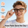 Literry Nose Pads for Glasses, Silicone Anti-Slip (5 Clear Pairs)
