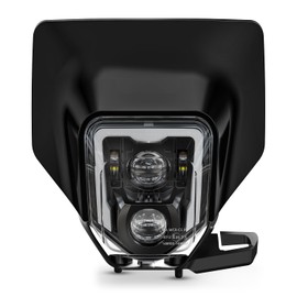 Dirt Bike LED Headlight 78W 3200LM w/Bezel DRL High Low Beam Compatible with Enduro Motorcycle Pit Bike 2017-2024 FE250 350 350S 450 501 501S 701/SM TE150 150i 250 250i 300 300i TX125 FC250 350 450