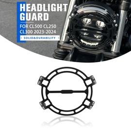 CHIFUN Headlight Grill Guard Cover Replacement for Honda CL500 SCL500 CL300 CL250 CL 300 250 500 2023 2024 Motorcycle Headlamp Grill Cover Protector(Silver)