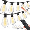 Tenmiro 200FT LED Outdoor String Lights with Remote, 74+2 Shatterproof