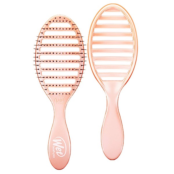 Wet Brush Osmosis Speed Dry Hair Vented Design and Ultra Soft HeatFlex Bristles Are Blow Dry Safe With Ergonomic Handle Manages Tangle and Uncontrollable Hair, Coral, 1 Count
