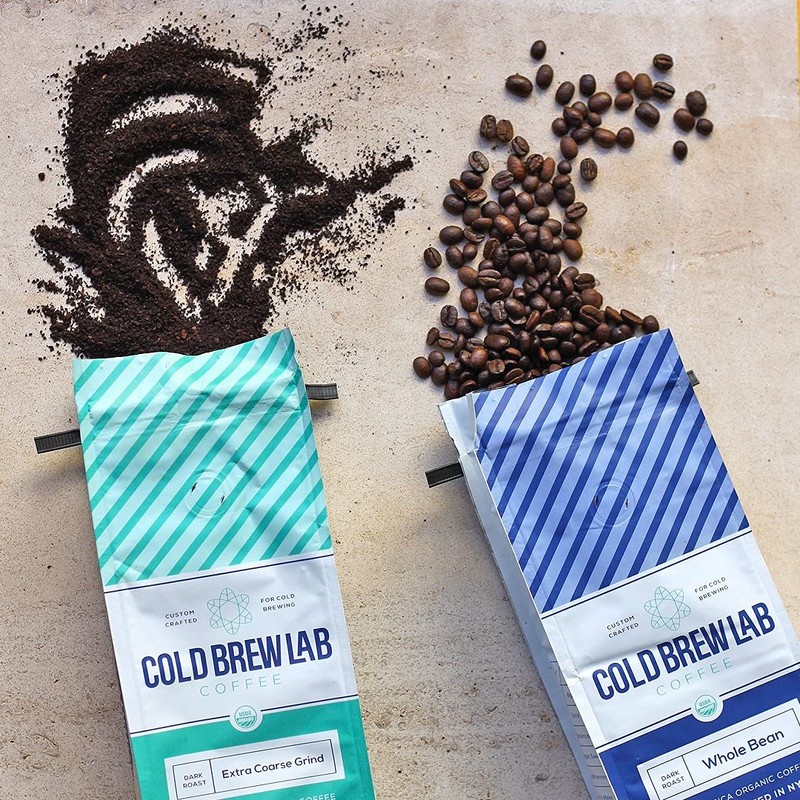 Cold Brew Organic Coffee Beans, Colombian Supremo, Dark Roast, 1