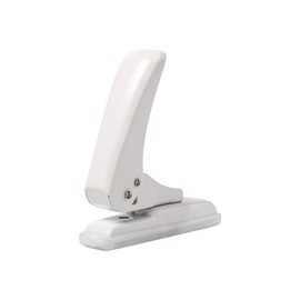 GSHLLO 5.5mm Single Hole Punch Portable Handheld Hole Puncher Heavy Duty Paper Hole Punch Hand Held Metal Hole Punch with Non Slip Removable Base for Art Project White