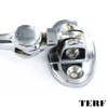 TERF® 100mm Heavy Duty Polished Chrome Cabin Door Hook and