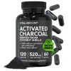 Activated Charcoal Pills – Derived from Coconut Shells – Black