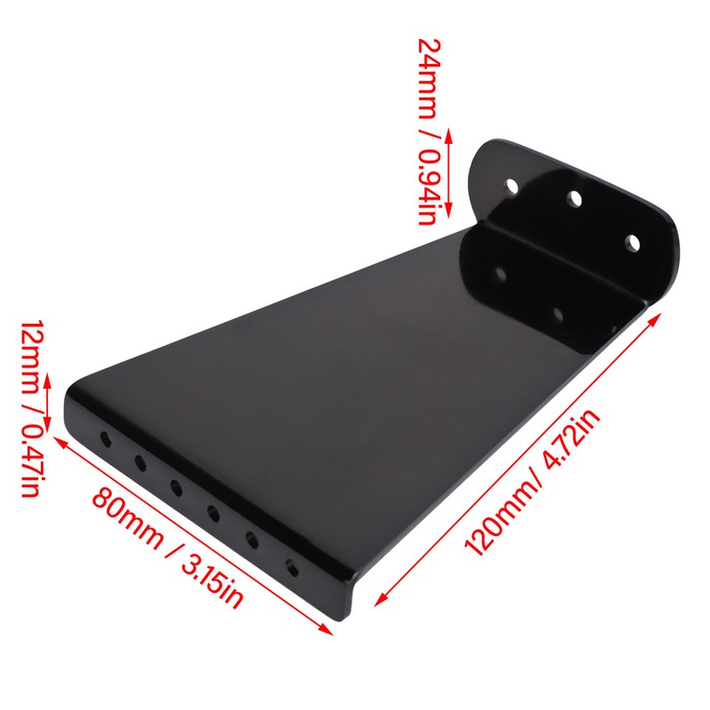 Guitar Bent Tailpiece Replacement 6 String Metal Electric Guitar Tailpiece