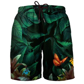 Hgvoetty - Pantalones cortos estampados en 3D para hombre, pantalones cortos de natación con bolsillos, Estilo 40, Small