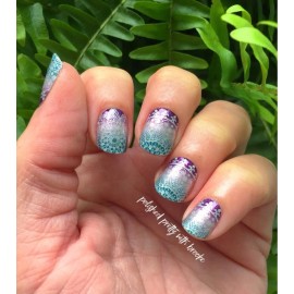 Color Street Nail Polish Strips DROP & GIVE ME ZEN Shimmer Mendala FAN Favorite