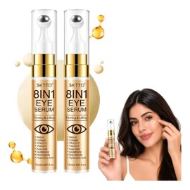 Suero Para Ojos Retinol Colágeno Cafeína Péptidos 15ml 2pcs