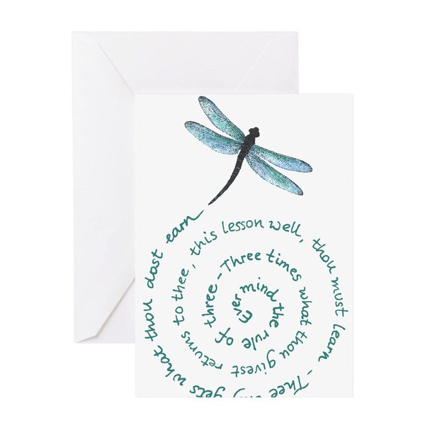 CafePress Witches Law Rule Of Three Greeting Cards Folded Greeting