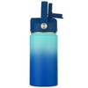 Kids Water Bottle with Straw Lid-12 oz Insulated Stainless Steel