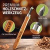 HOLZHELD Carving tool and carving blank (17 pieces) in very