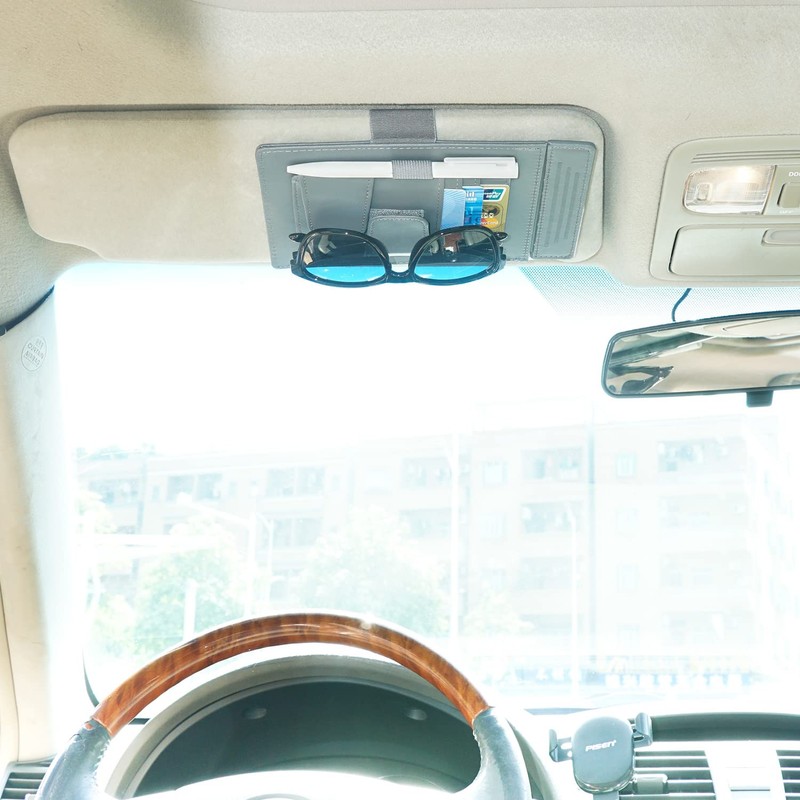 TFY Car Sun Visor Extender and Organizer, Universal Sunshade Anti-Glare,