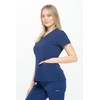 Dagacci Medical Uniform Women's Scrub Set 4-Way Stretch Y-Neck Stitch