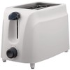Brentwood TS-260W Toaster Cool Touch, 2-Slice, White