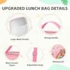 HAWEEK Lunch Bag With Adjustable Shoulder Strap, Insulated Lunch Bag