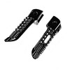 Motorcycles Black Front Rider Foot Pegs Footrest Bracket Fit For