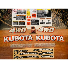 Aftermarket OEM Kubota 2370 Tractor BX Decal Kit Tractor Decals Sticker FULL SET+Applicator