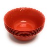 Mintra Home Curly Collection (5in Bowl 6pk, Red)
