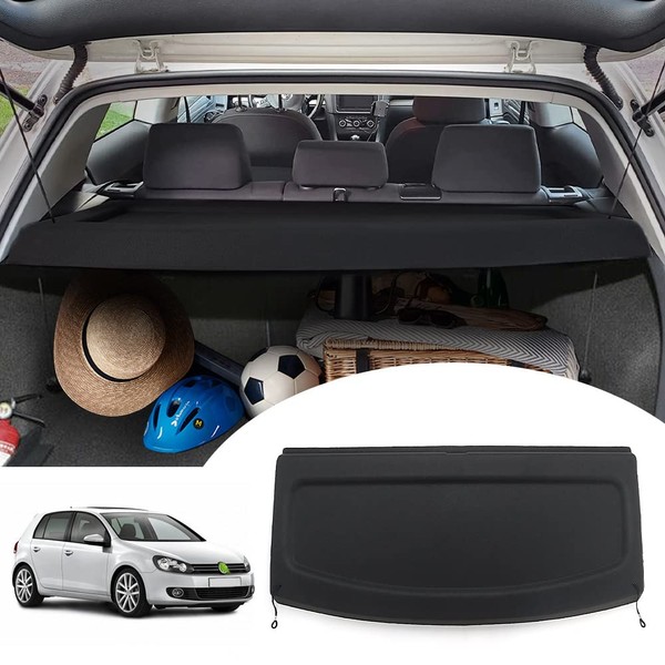 Powerty Cargo Cover Compatible with Volkswagen Golf GTI Mk6 2010