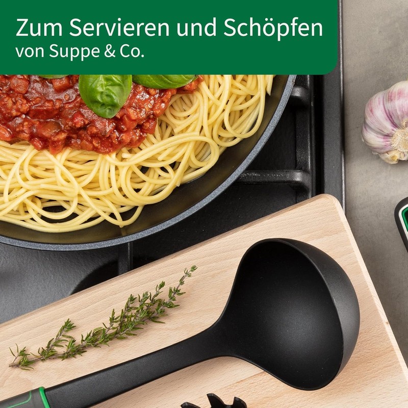 FACKELMANN Chefkoch Meets Ladle - Ideal for Serving and Scouring