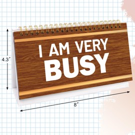 Fancy Land Desk Flip Accessories Funny Desk Supplies for Work 30 Desktop Flip Messages Decor Office Colleague Coworkers