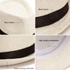 Straw Fedora Hats for Women - Men Sun Hat Trilby