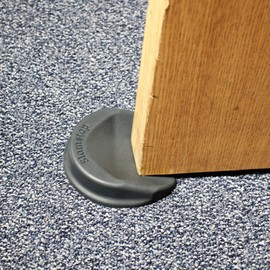 SlamStop Door Stopper Stops Slamming Doors by Wedging Door Open (2 Pack, Anthracite)